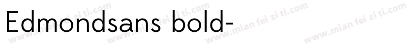 Edmondsans bold字体转换